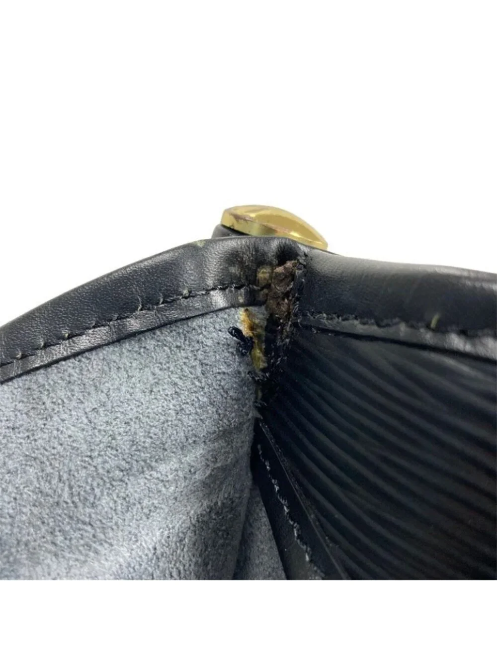 Louis Vuitton Epi Sac Chasse Boston Bag Black Leather